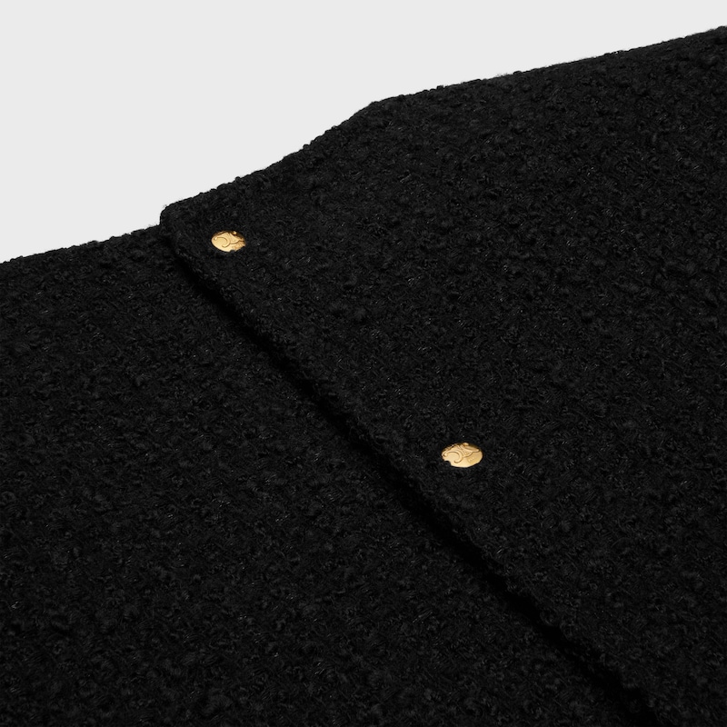 long-sleeved top in wool natteacute