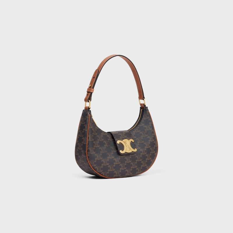 medium ava triomphe bag in triomphe canvas and calfskin