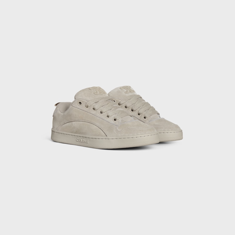 celine huntington - low top sneakers in suede calfskin and mesh