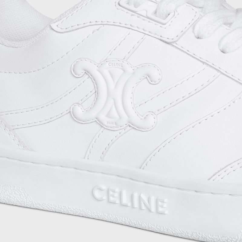 celine trainer - ct-11 low lace-up sneaker in calfskin