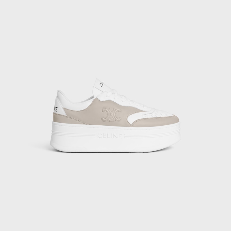 celine - block sneaker with triomphe in calfskin