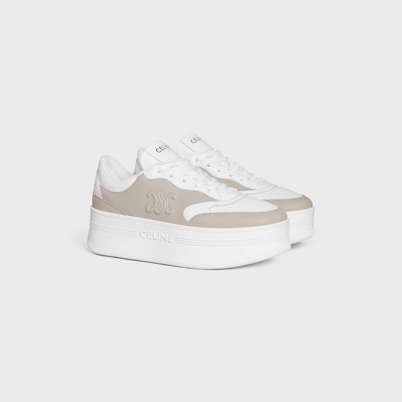 celine - block sneaker with triomphe in calfskin
