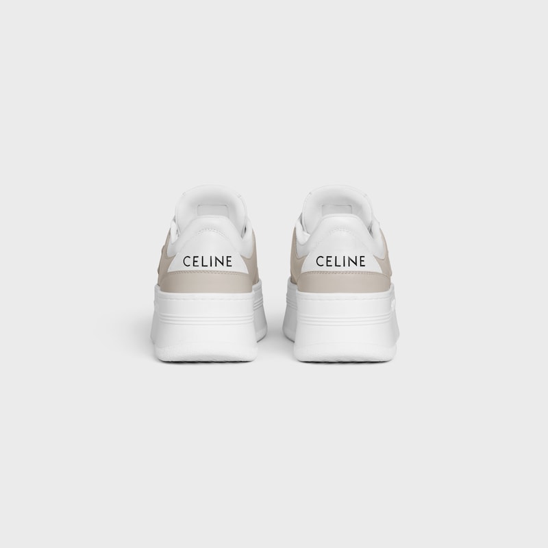 celine - block sneaker with triomphe in calfskin