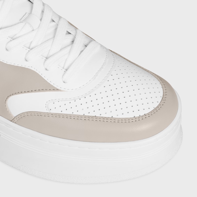 celine - block sneaker with triomphe in calfskin