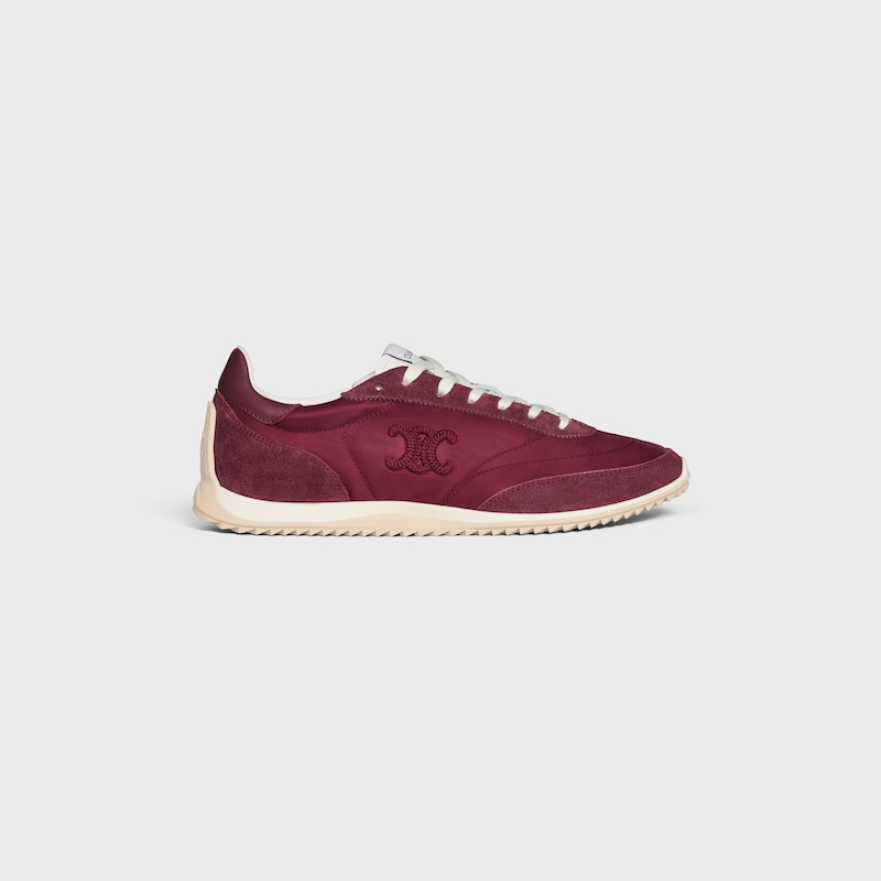 celine racer - low top sneaker in nylon suede calfskin and calfskin