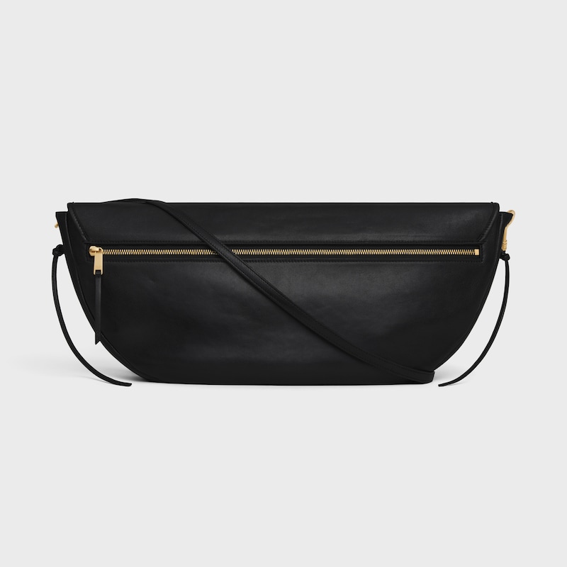 halfmoon soft triomphe bag in supple shiny lambskin