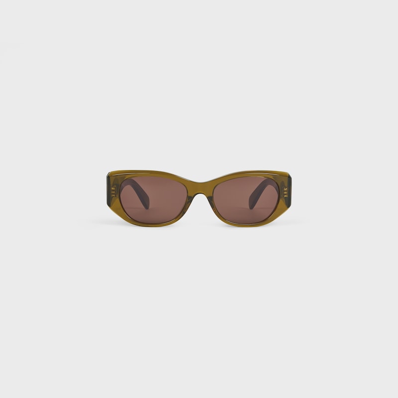 rectangular s329 sunglasses in acetate