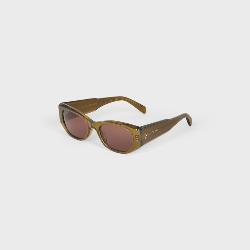 rectangular s329 sunglasses in acetate