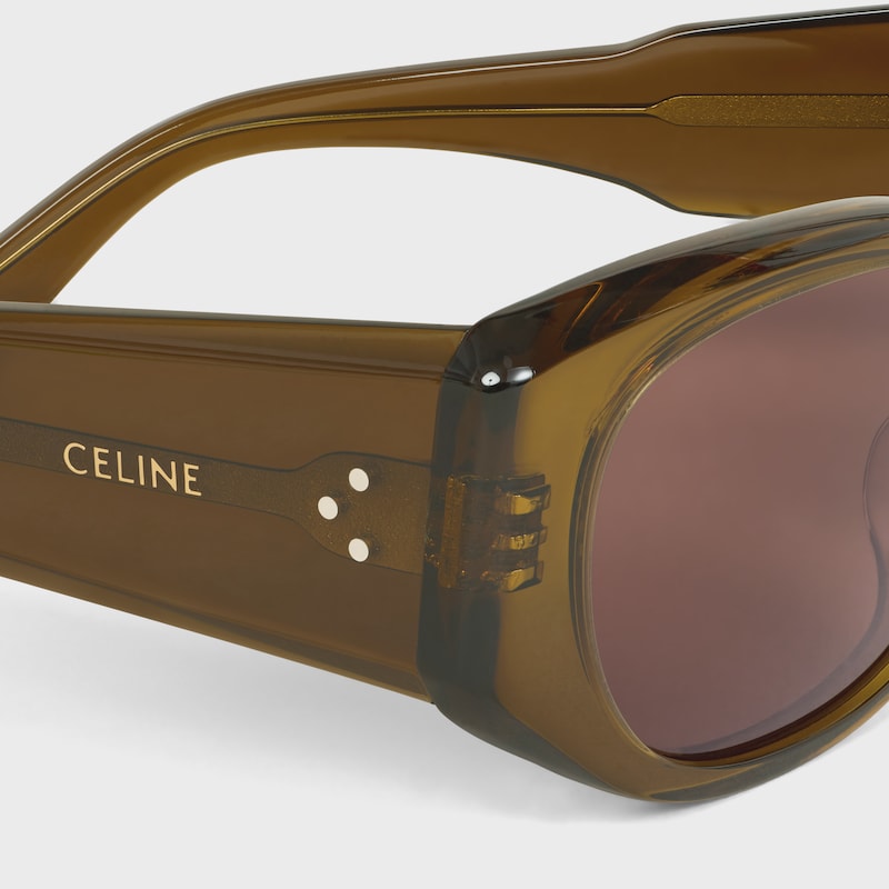rectangular s329 sunglasses in acetate