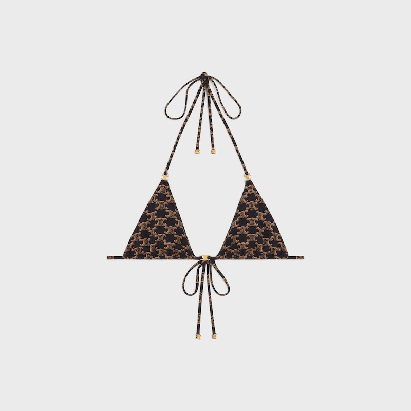 triangle top in monogram matte jersey
