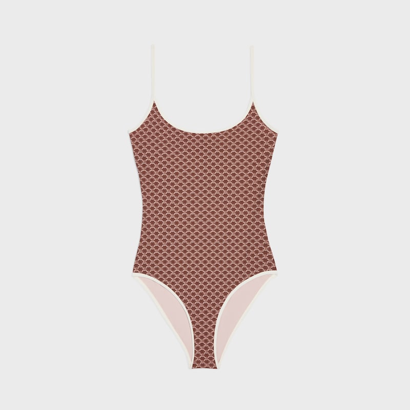 swimsuit in monogram matte jersey