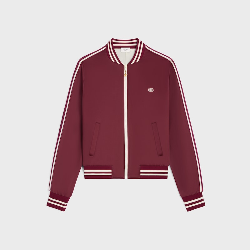 teddy tracksuit jacket in double face jersey