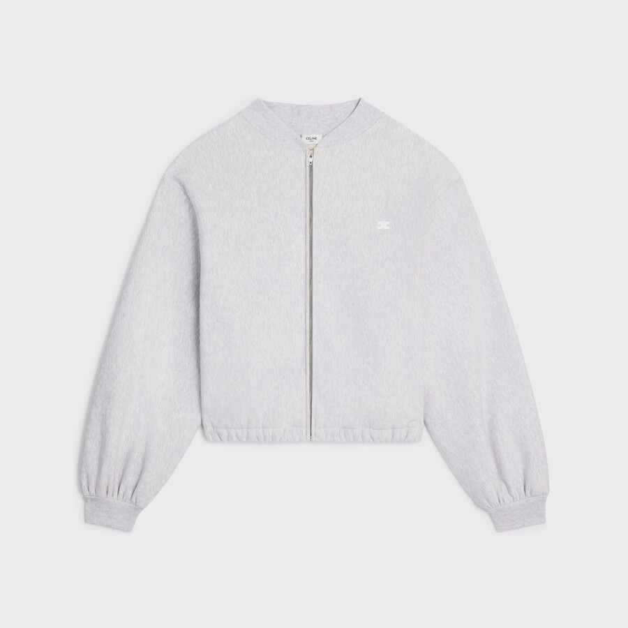 teddy jacket in cotton fleece