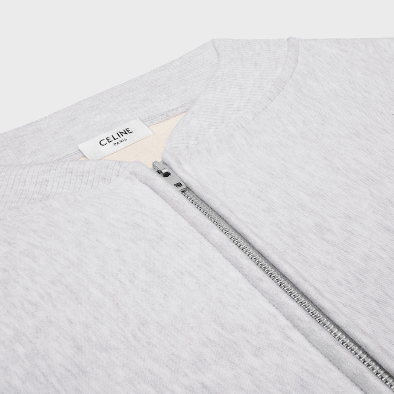teddy jacket in cotton fleece