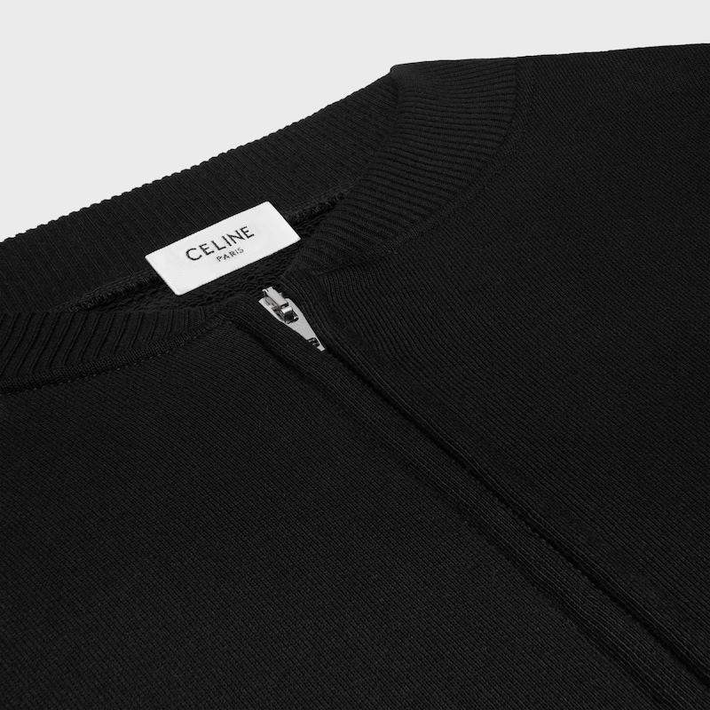 teddy jacket in cotton fleece