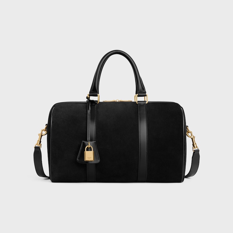 large boston in suede calfskin