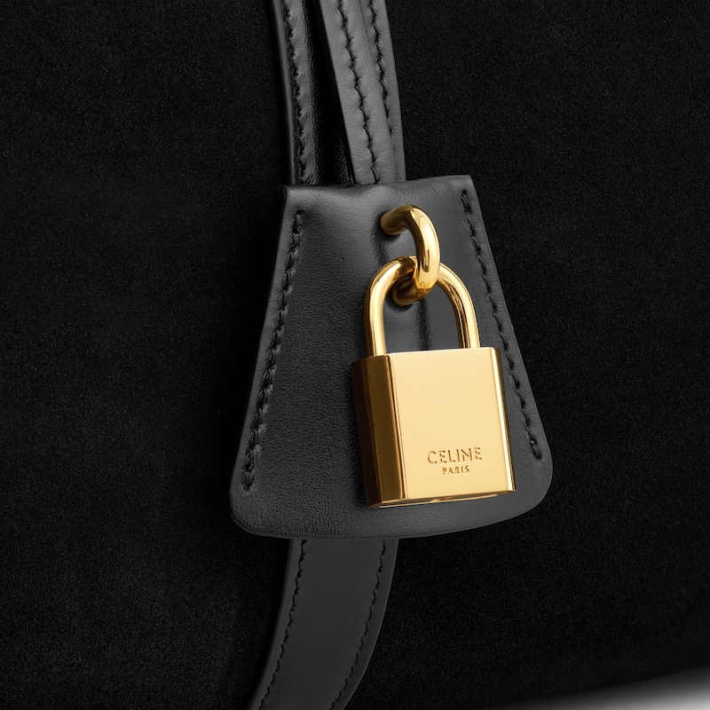 large boston in suede calfskin