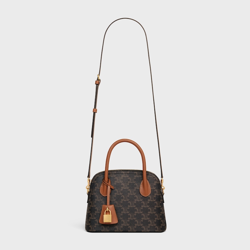 teen honorine bag in triomphe canvas and calfskin