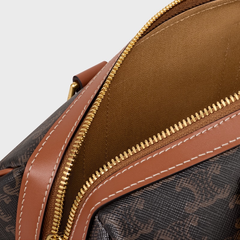 medium boston in triomphe canvas and calfskin
