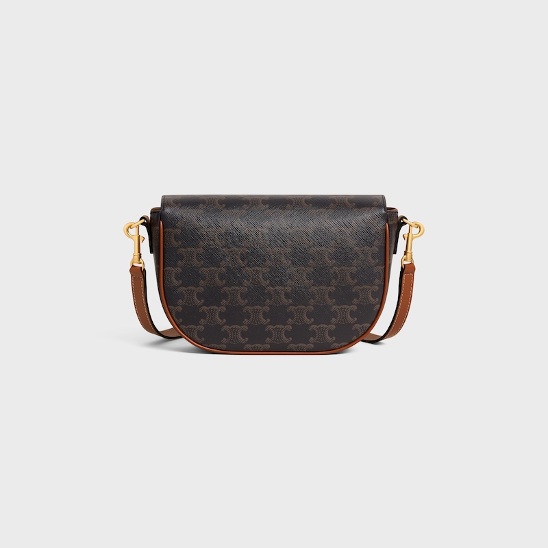 folco shoulder bag in triomphe canvas and calfskin