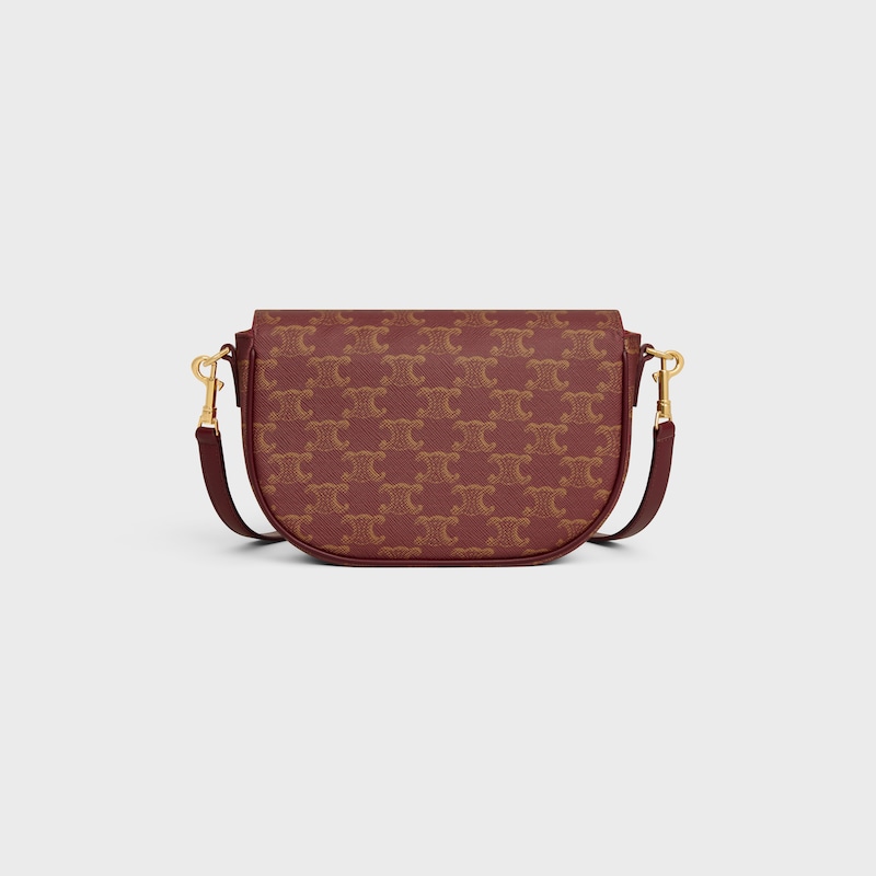folco shoulder bag in triomphe canvas and calfskin