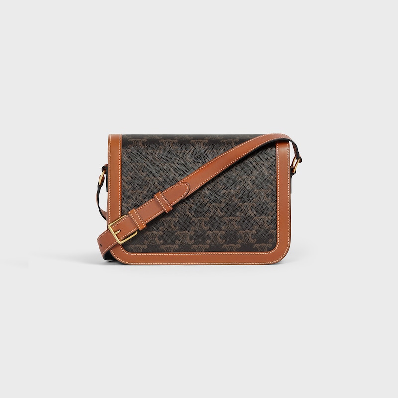 classique triomphe bag in triomphe canvas and calfskin