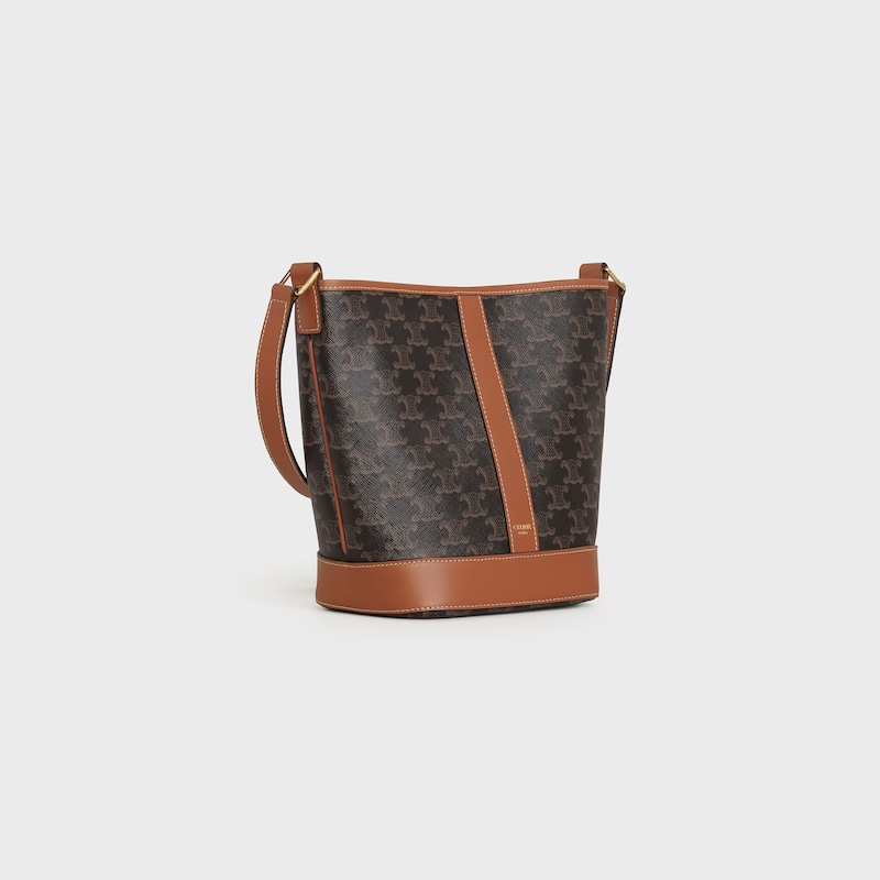 small bucket in triomphe canvas and calfskin