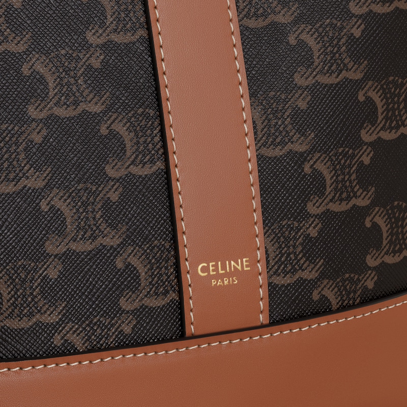 small bucket in triomphe canvas and calfskin