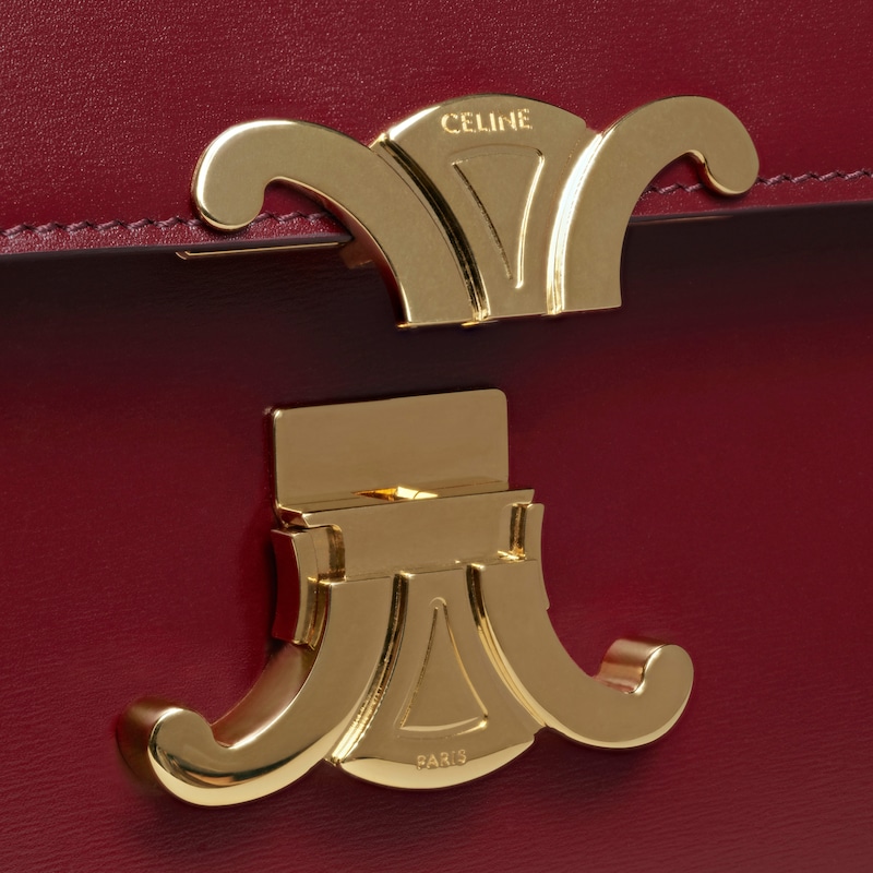 classique triomphe bag in shiny calfskin