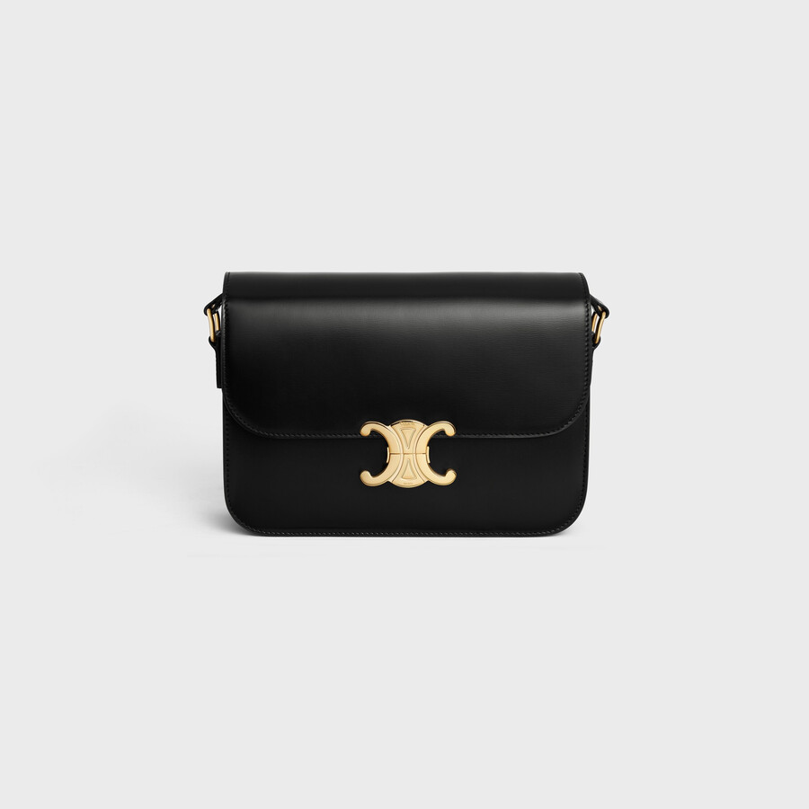 classique triomphe bag in shiny calfskin