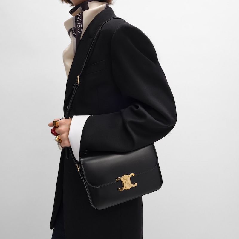 classique triomphe bag in shiny calfskin
