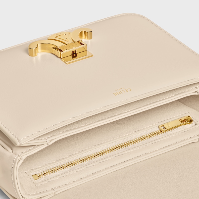 teen triomphe bag in shiny calfskin
