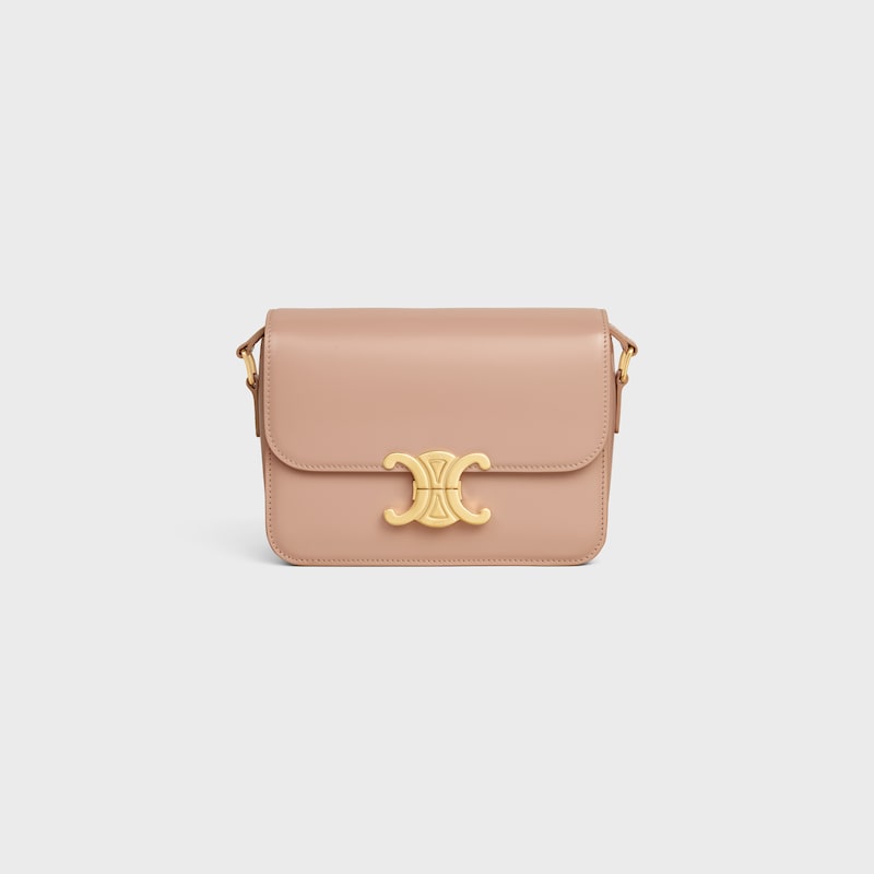 teen triomphe bag in shiny calfskin