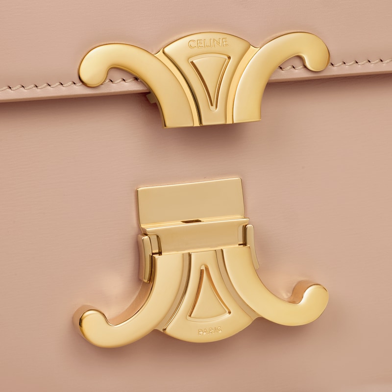 teen triomphe bag in shiny calfskin