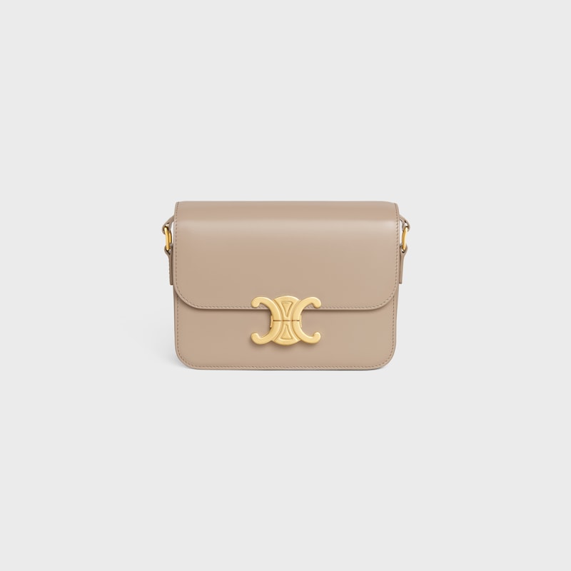 teen triomphe bag in shiny calfskin