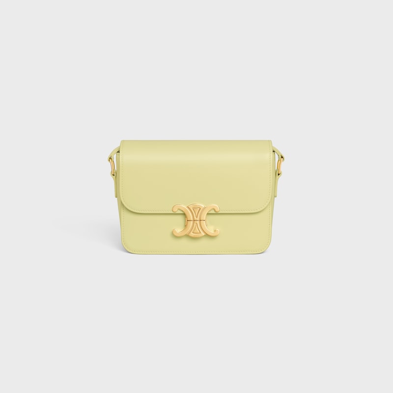 teen triomphe bag in shiny calfskin