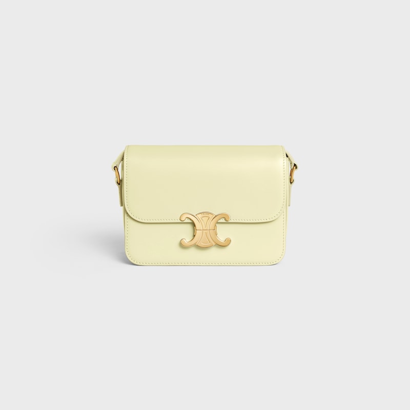 teen triomphe bag in shiny calfskin