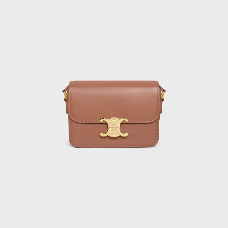 teen triomphe bag in shiny calfskin