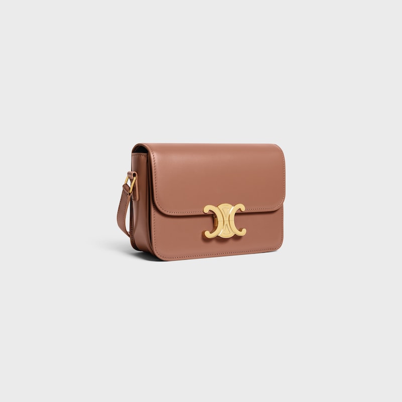 teen triomphe bag in shiny calfskin