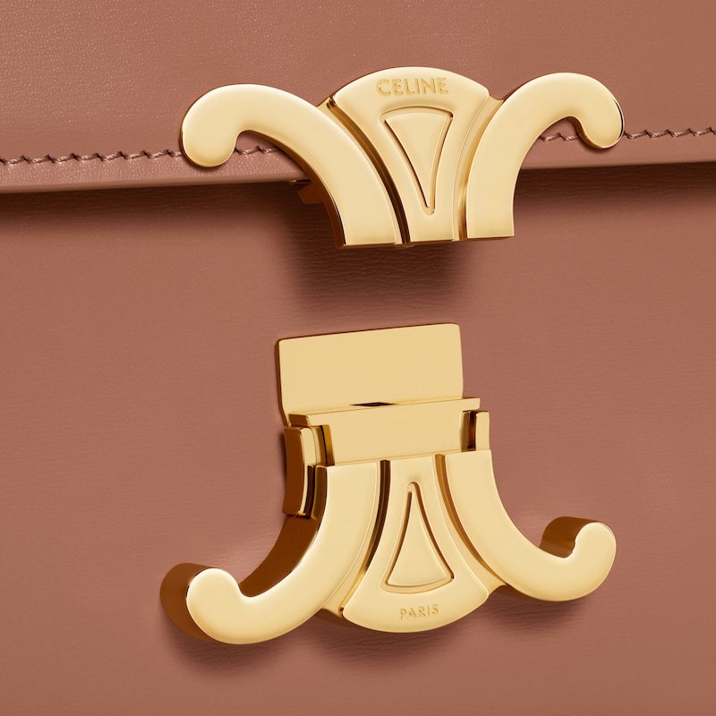 teen triomphe bag in shiny calfskin