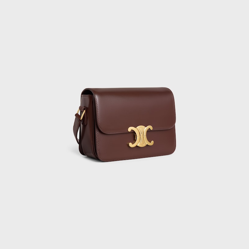 teen triomphe bag in shiny calfskin