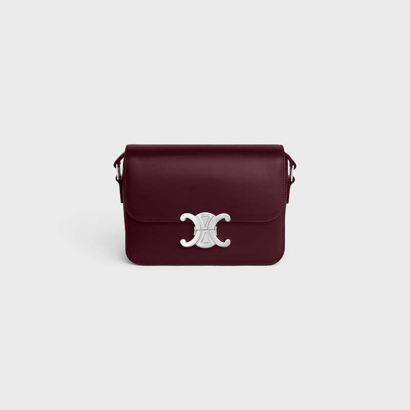 teen triomphe bag in shiny calfskin