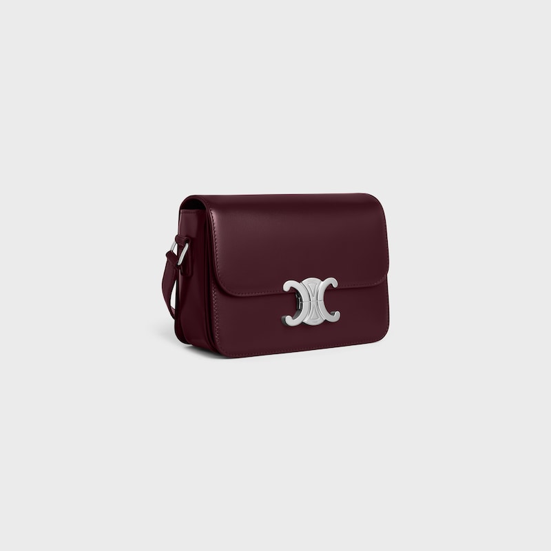 teen triomphe bag in shiny calfskin