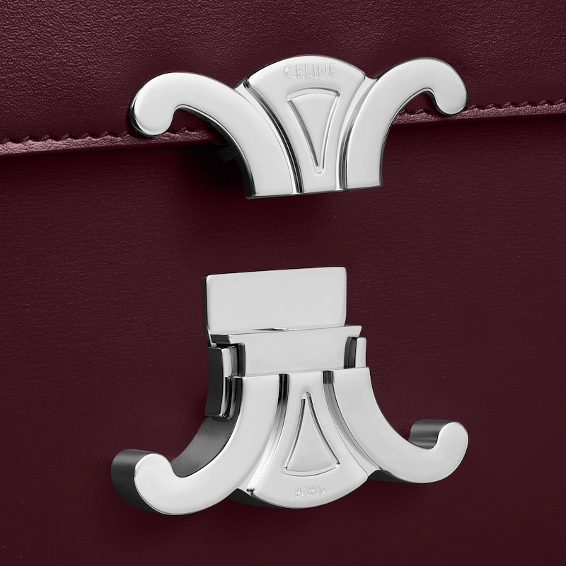 teen triomphe bag in shiny calfskin