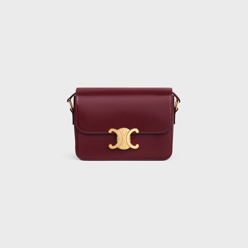 teen triomphe bag in shiny calfskin