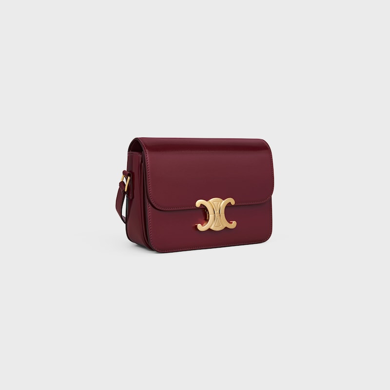 teen triomphe bag in shiny calfskin