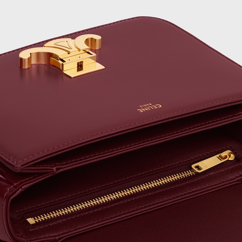 teen triomphe bag in shiny calfskin