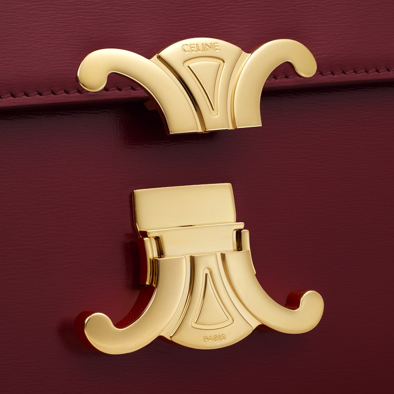 teen triomphe bag in shiny calfskin