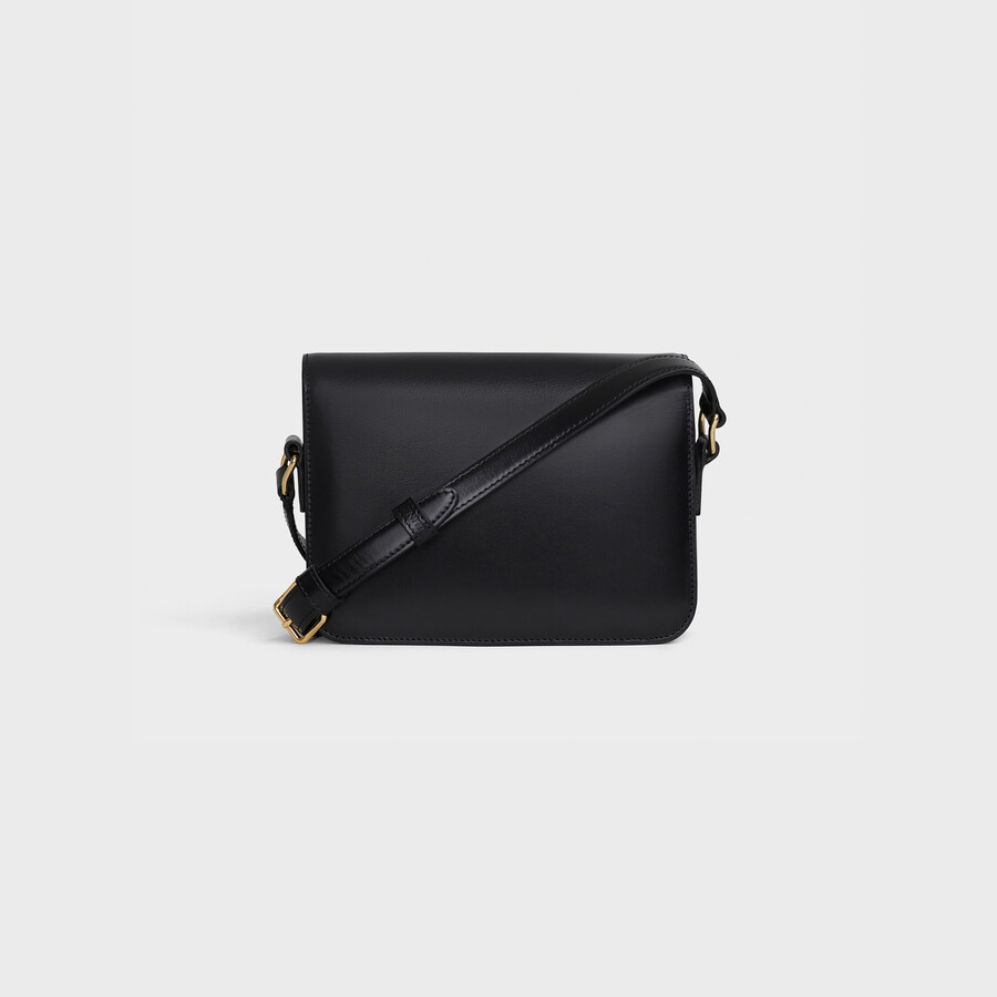 teen triomphe bag in shiny calfskin