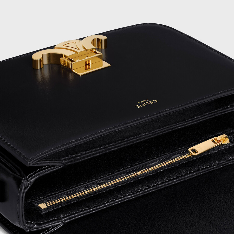 teen triomphe bag in shiny calfskin